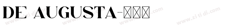 De Augusta字体转换